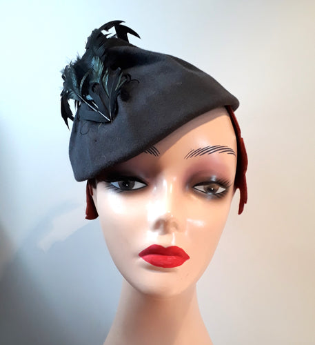 1930's Style Pixie Dark Grey