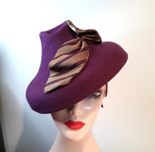 1930's Inspired Hat Plum