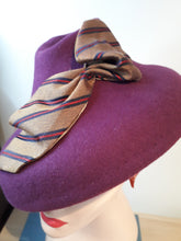 1930's Inspired Hat Plum