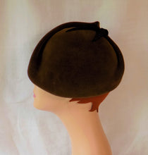 1930s style Tilt Hat Soft Brown