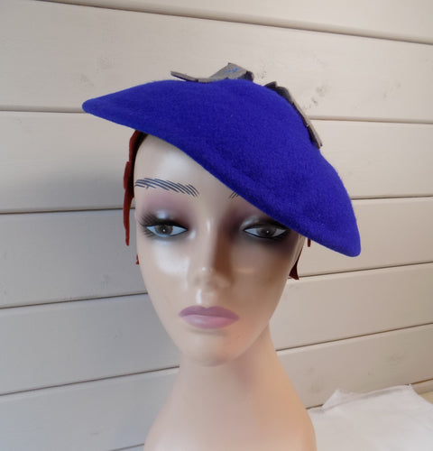 Doris. 40's Style Saucer Hat