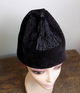 1930's Styled Black Fez Tilt