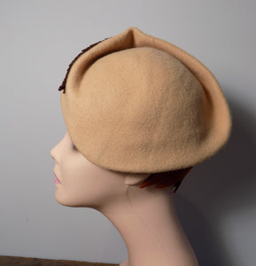 Side Pleat Pixie Beret